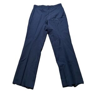 DSCP Blue Dress Pants‎ Men's 30R Pleated Front Uniform Pockets Slacks Trousers